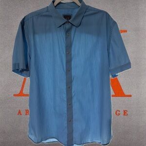 Armani Exchange Casual Blue Button Down Shirt
